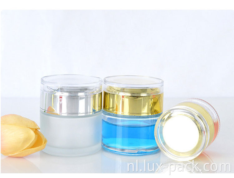 20 ml 30 ml 50 ml aangepaste kleur acryl plastic huidverzorging crème crème fles voor cosmetica